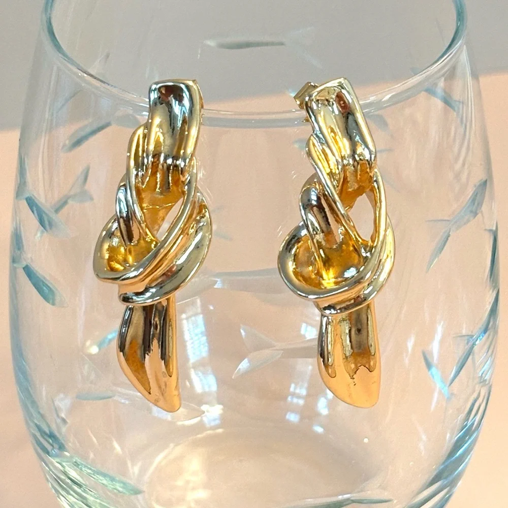 Anthropologie knot earrings